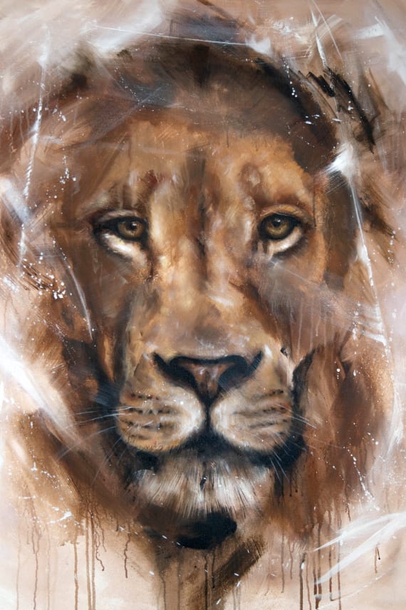 SILITYSKUVA LEIJONA 17x23,5cm keltainen